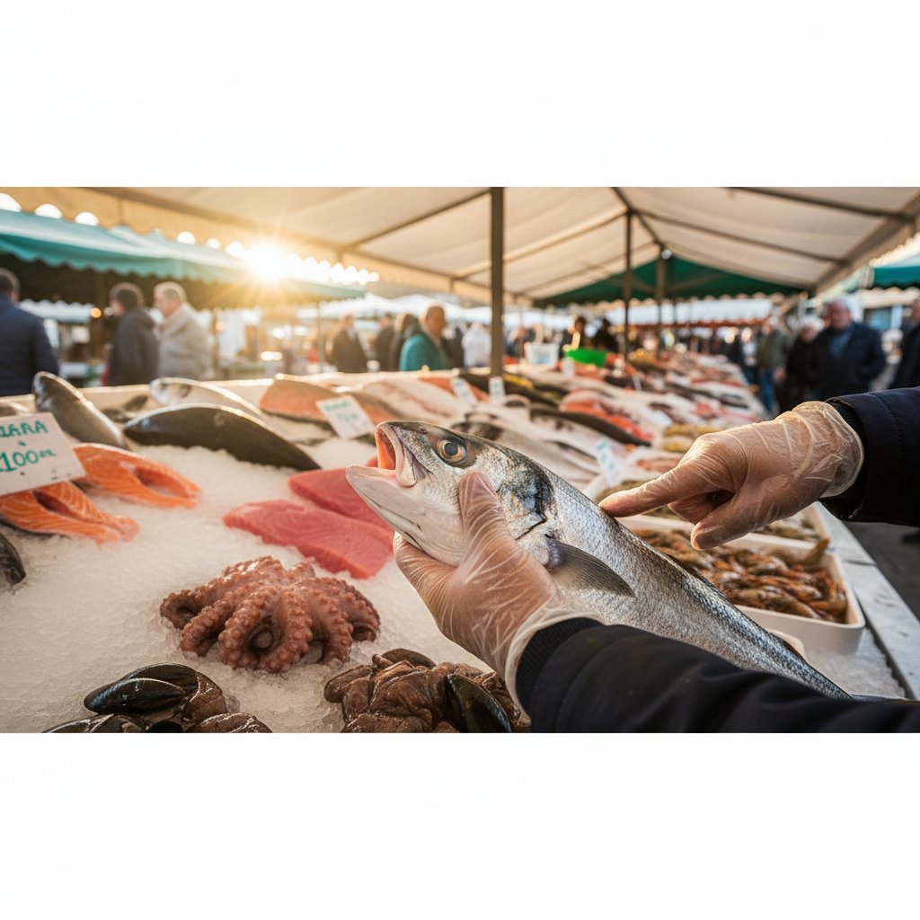 Selecting fresh fish