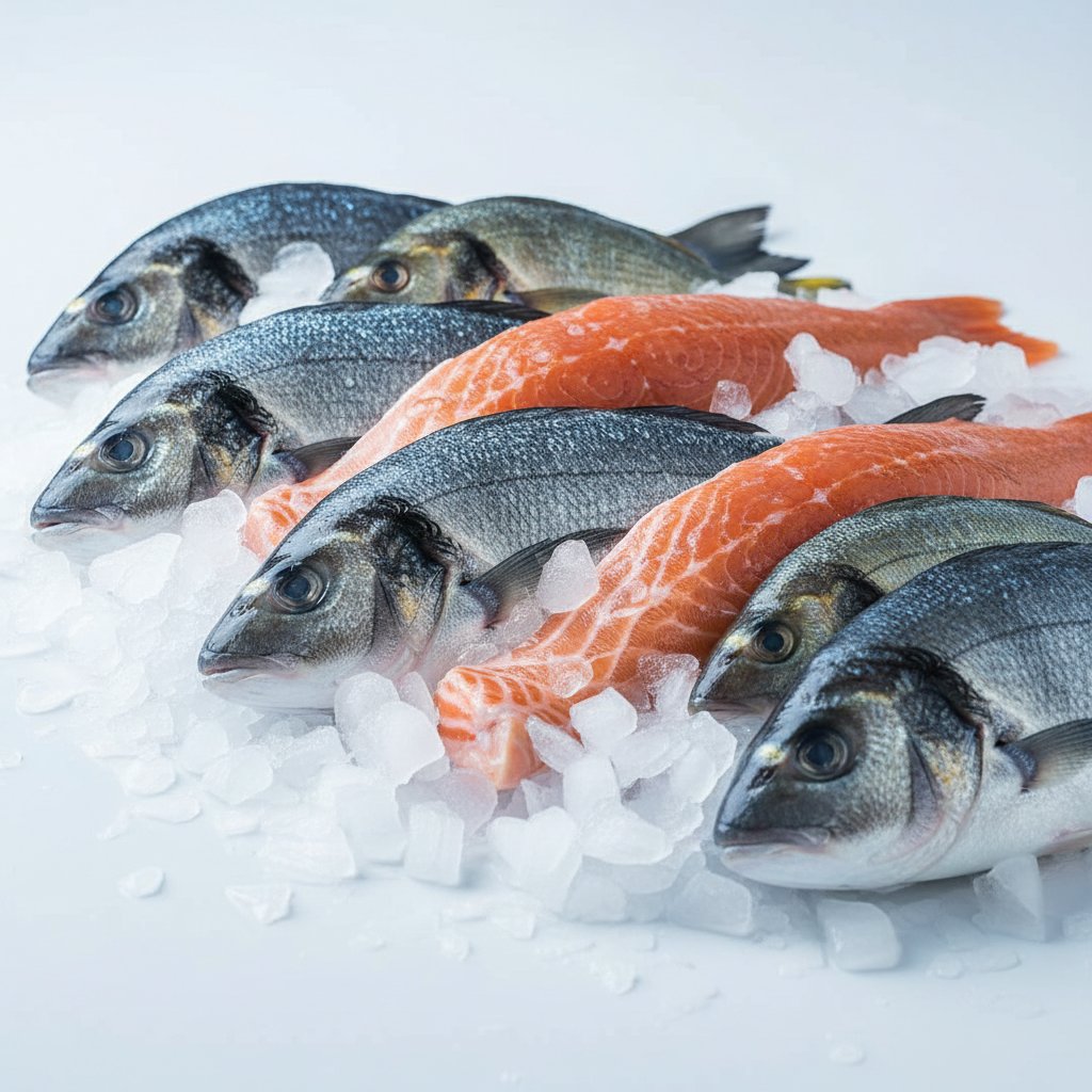 Fresh fish and seafood selection ready for home delivery in Singapore